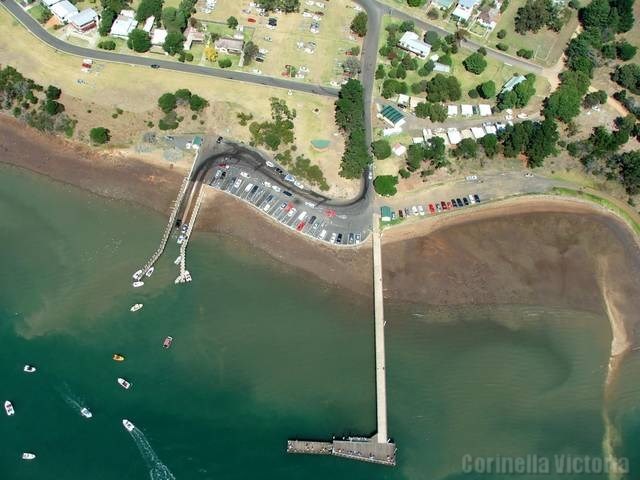 Birds Eye View Corinella Jetty and Boat Launching Ramp